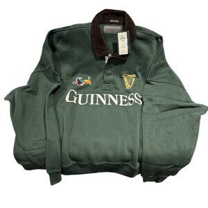 Men's Abercrombie & Fitch Guiness Sweatshirt with Cordroy Collar - X Large - NWT